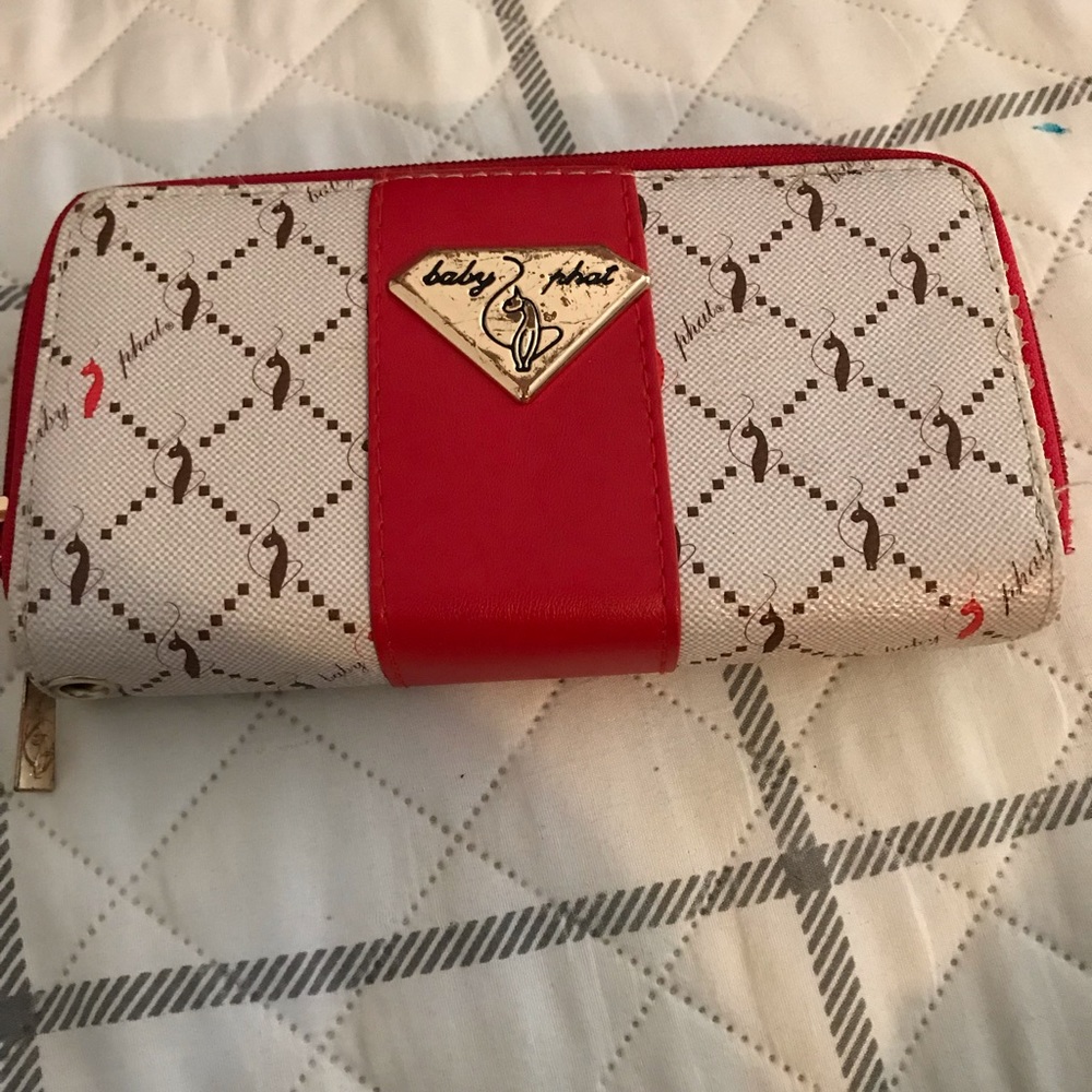 Baby phat red wallet